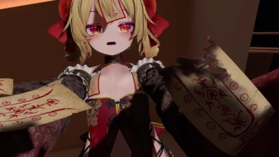 竜崎あわい - イタズラするキョンシードラゴン