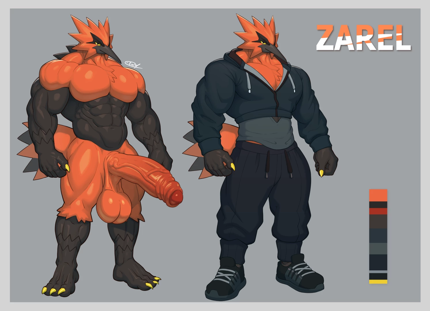 E_Zoid - Brawling Bird Commission (Finished)