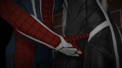 Infected_Heart - Spidey Rubs Black Cat's Pussy