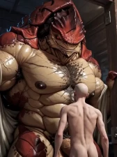 QdaddyBeastarsFan - Requested: Wrex ( Mass Effect ) with Videos part 2
