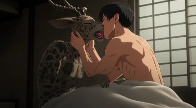 QdaddyBeastarsFan - Kissing Melon Videos!! ( Beastars ) part 4