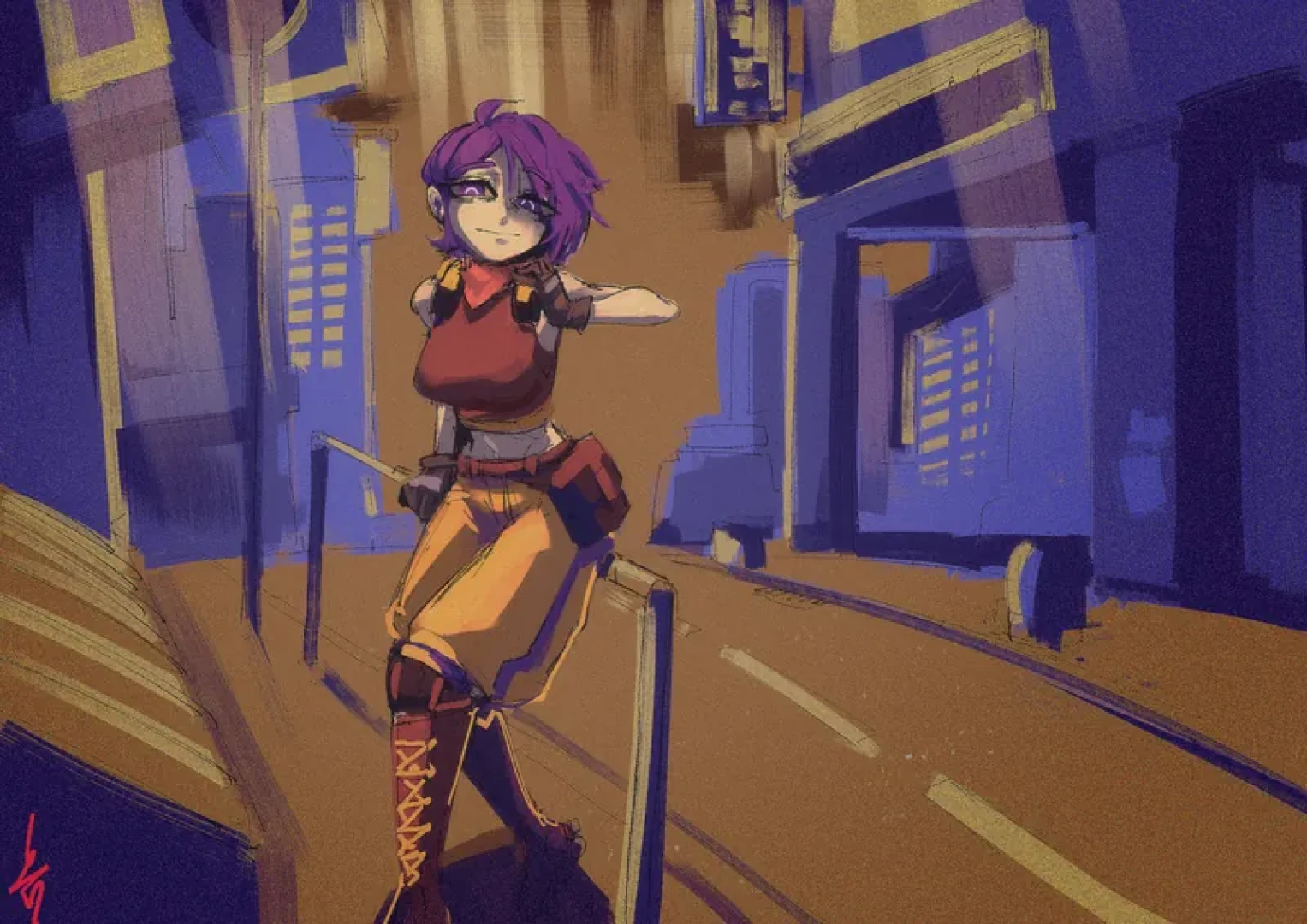 Incontinent Cell [My Dystopian Robot Girlfriend] - Cute Annalie Drawing