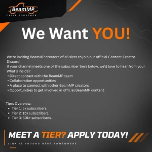 BeamMP - BeamMP Content Creators - We Want You!