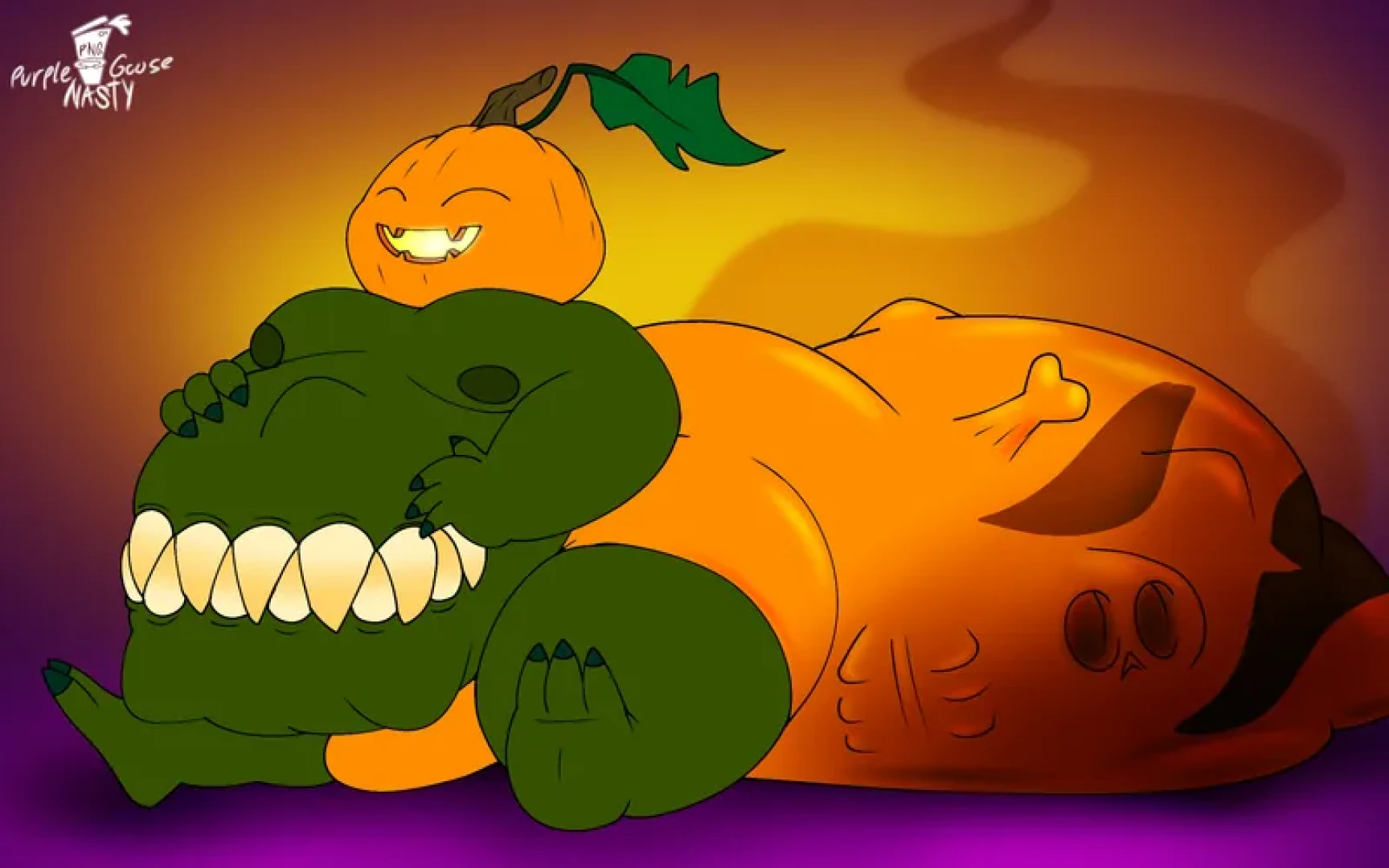 Purple Art Collection of Grossness - Pumpkin Food - Part 3 — page 1