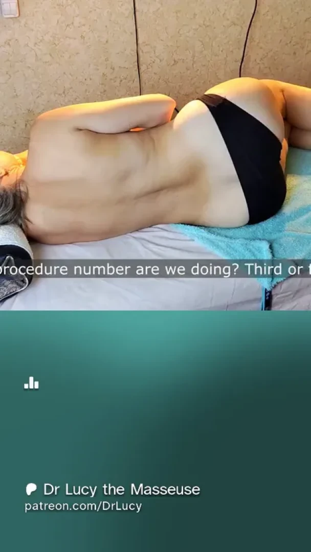 Dr Lucy the Masseuse - work with femur bone. massage for Olga