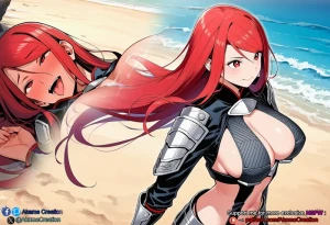 Akame Creation - Moegi on beach | Hinowa ga Yuku