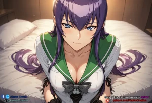 Akame Creation - [Teaser] Saeko Busujima on bed