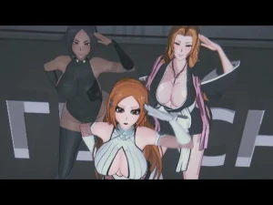 Tracer3D NSFW + VR180 - Inoue x Rangiku x Yoruichi Iroha Trend ver nude ready