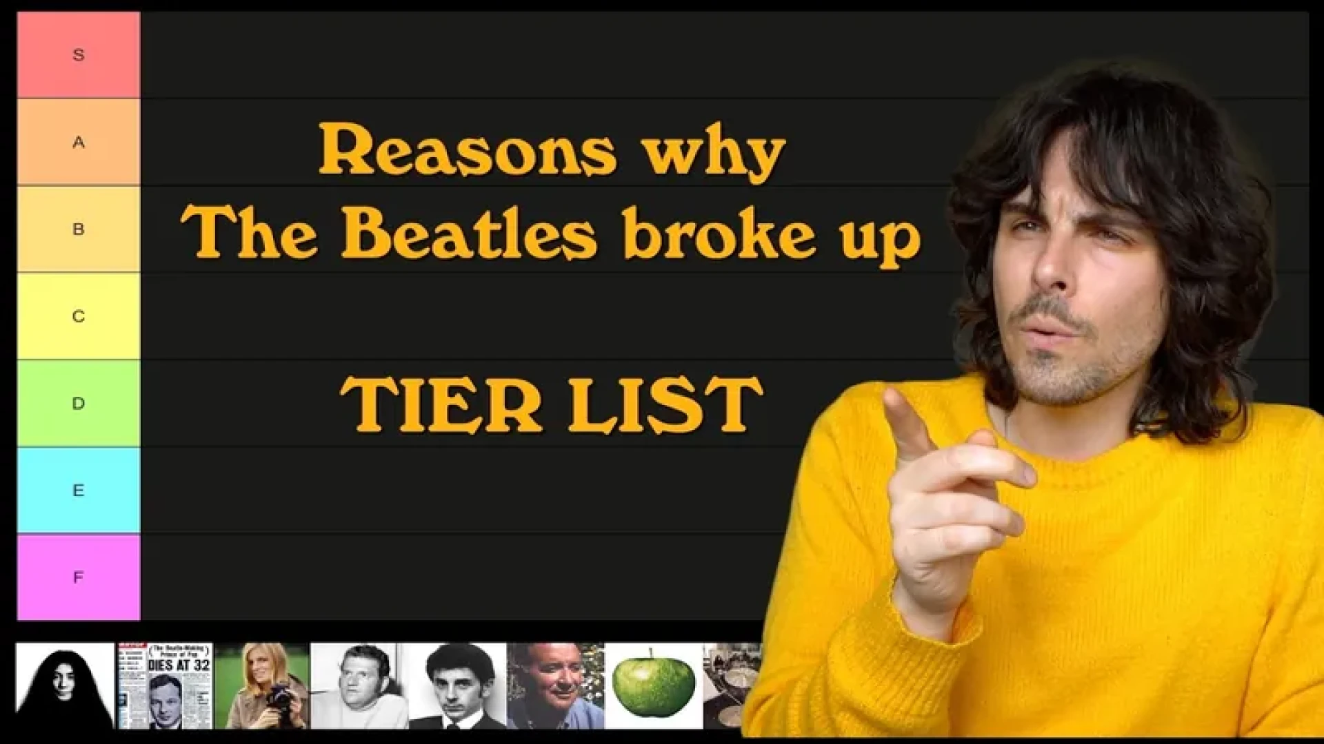 Elliot Roberts - Bonus Video: Reasons why the Beatles broke up — Tier List