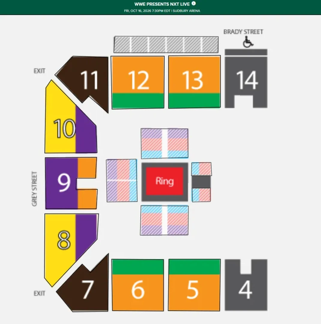 WrestleTix - FIRST COUNT: NXT Live [Sudbury Community Center, Sudbury, ON]
