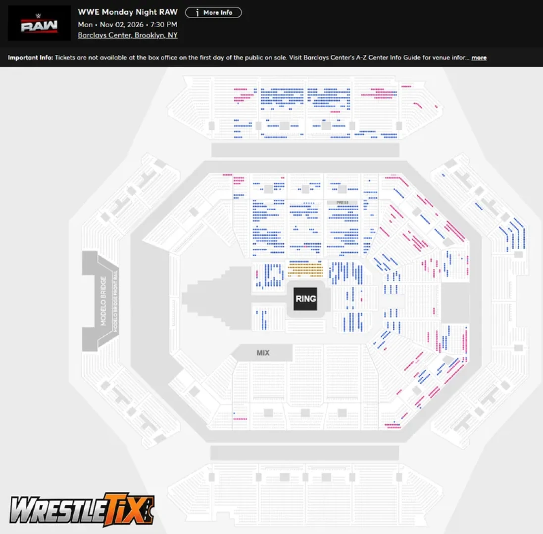 WrestleTix - WWE Monday Night RAW [Barclays Center, Brooklyn, NY] update part 2 — page 1