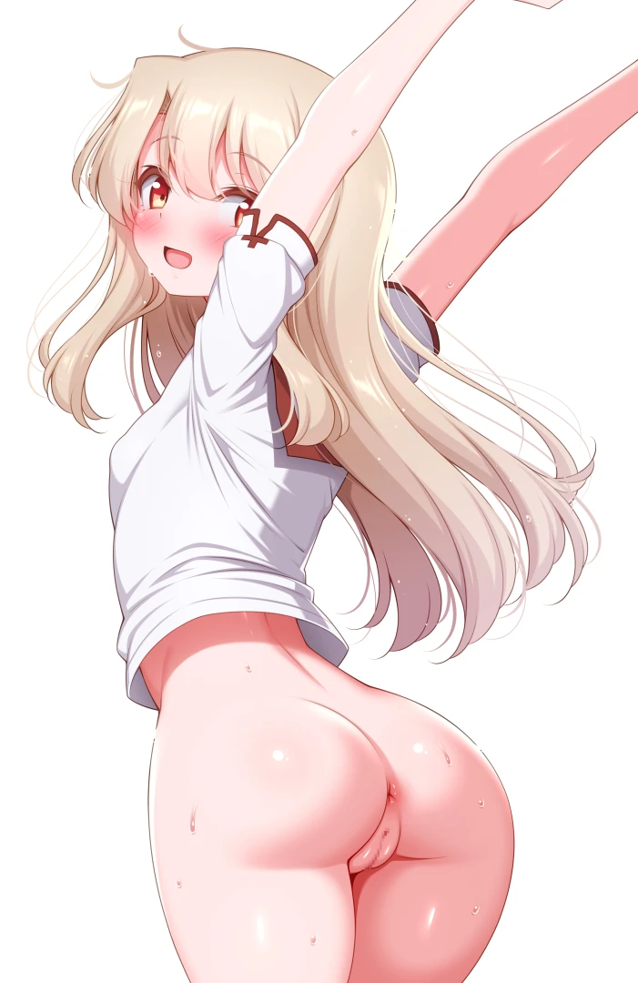 Zirba - 【高画質・修正薄め】スカート履き忘れイリヤちゃん