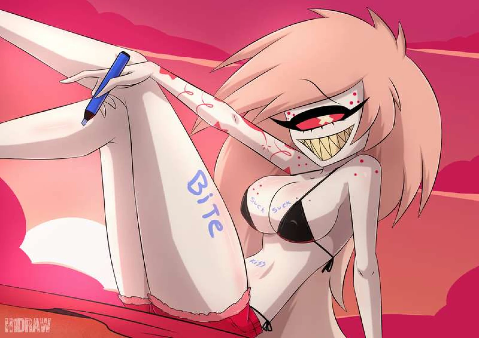 H1DRAW - Hazbin Hotel - Cherri Bomb - message — page 1
