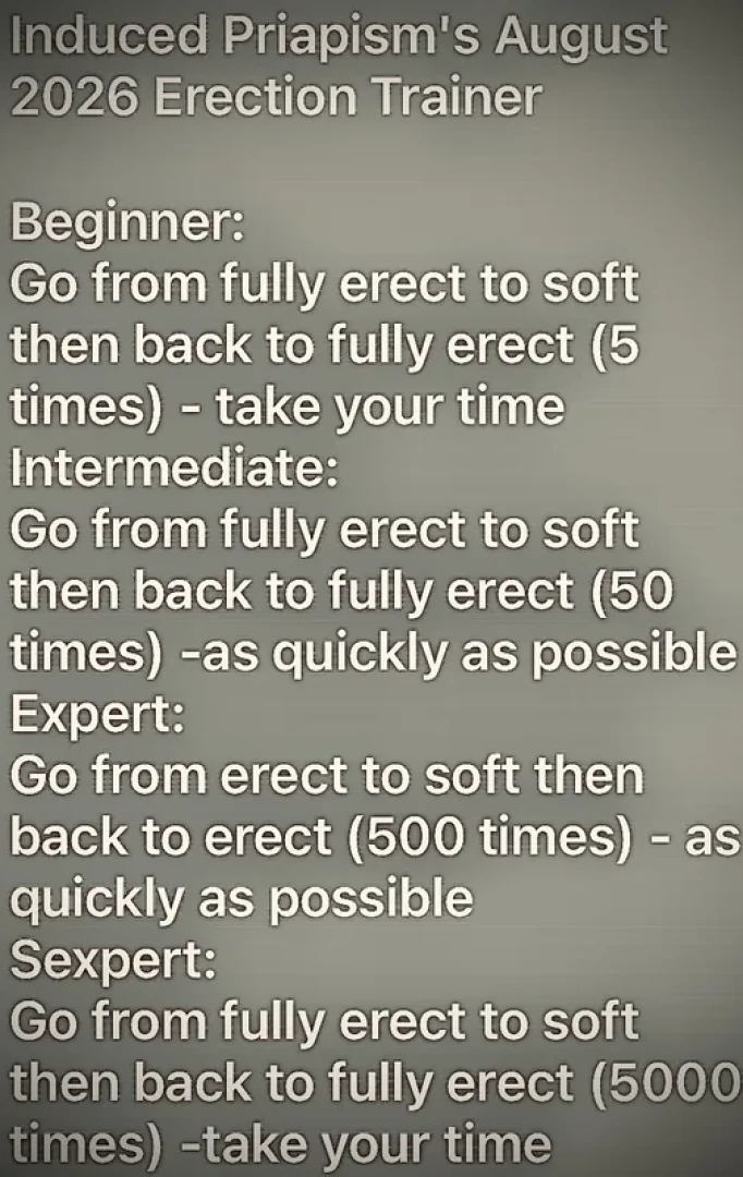 inducedmasturbation - Erection Trainer Workout Plan (August 2026)