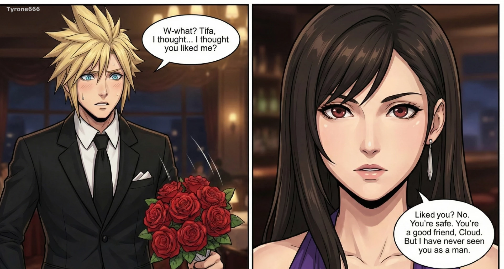 expected - Tifa cucking Cloud with BBC. Part 1