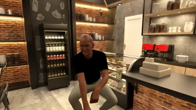 marcialart - S2E4 - The 7 Day countdown will start on... (John was the first to know and he started dancing at his coffee shop!)
