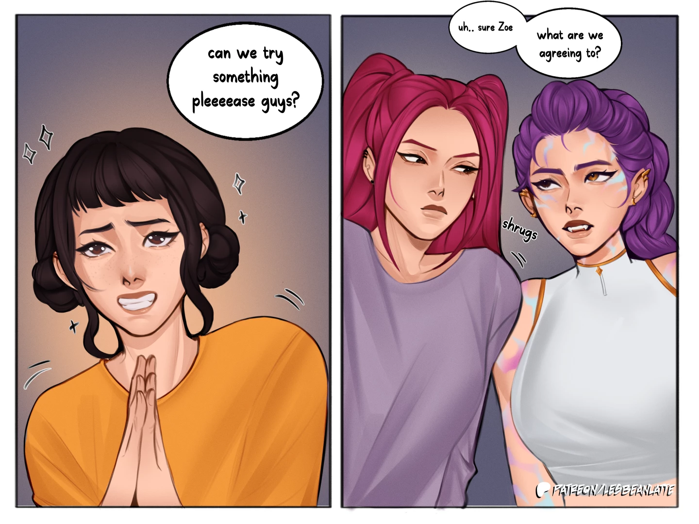 Lesbeanlatte - Zoeytricks (polytrix) 