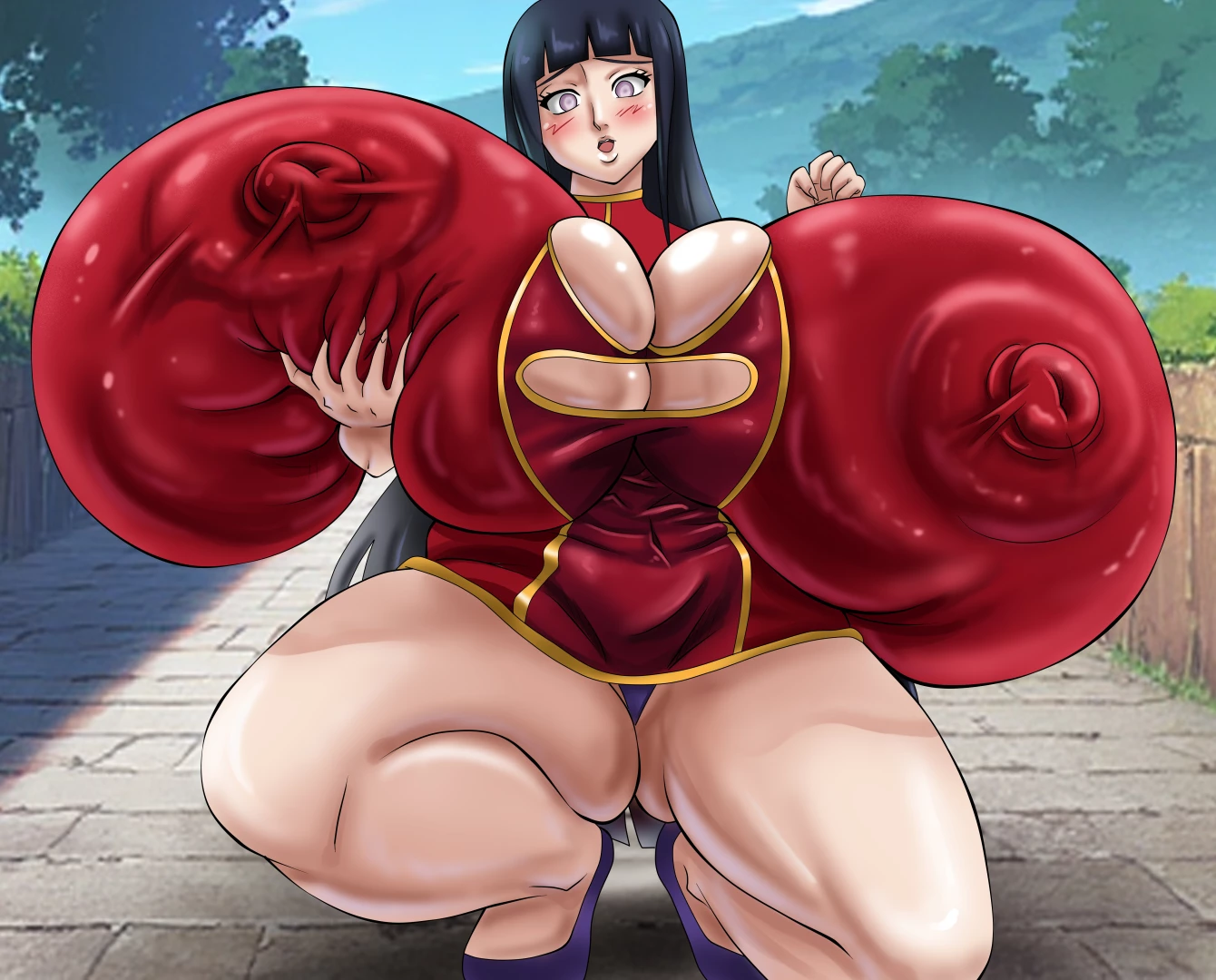 greengiant2012 - Hinata hyuuga chinese dress 