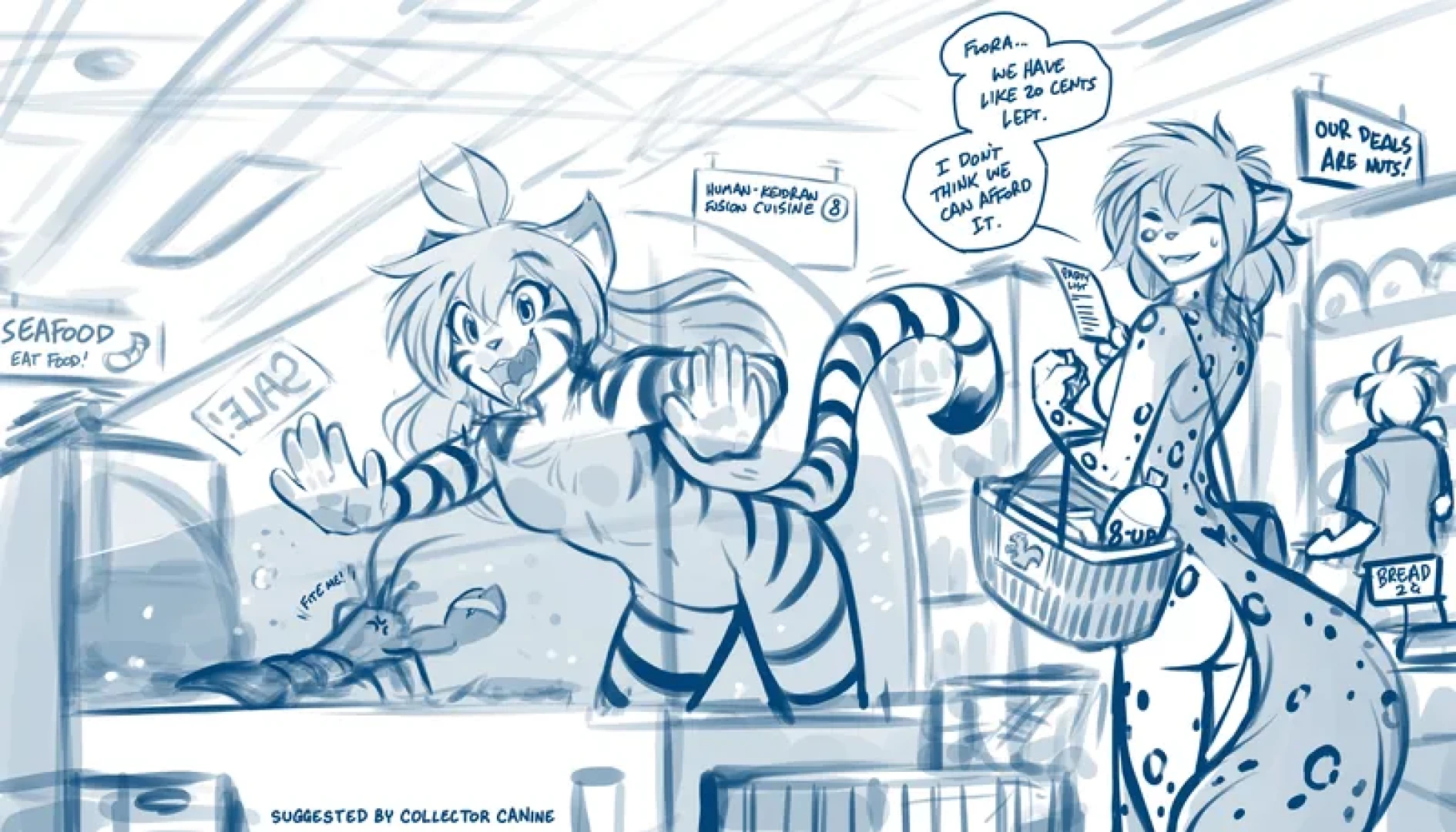 twokinds - Flora and Kat - Shopping Day