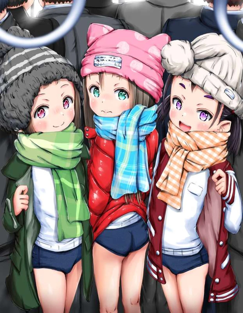 hi-geepon - 満員電車で誰にも気づかれないようにぬるっと脱いでいく露出癖のある女子達の悦びを見守る幸福(*‘ω‘ *)