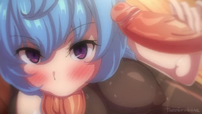 theobrobine - [mp4,gif] Ganyu 3P +nude,futa ver. 1080p,1440p part 6