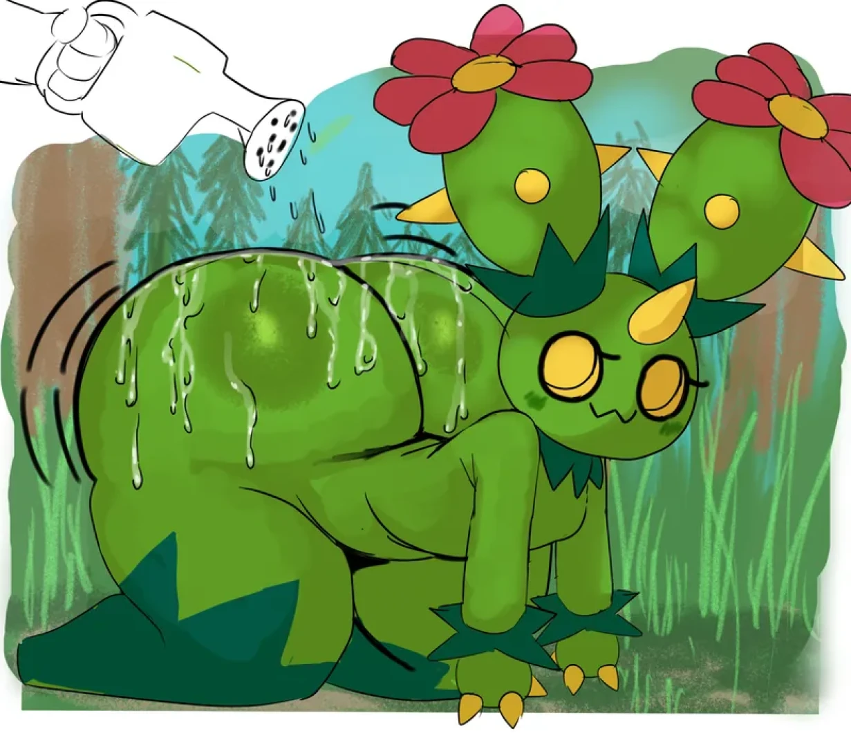 Darky03 - watering the cactass