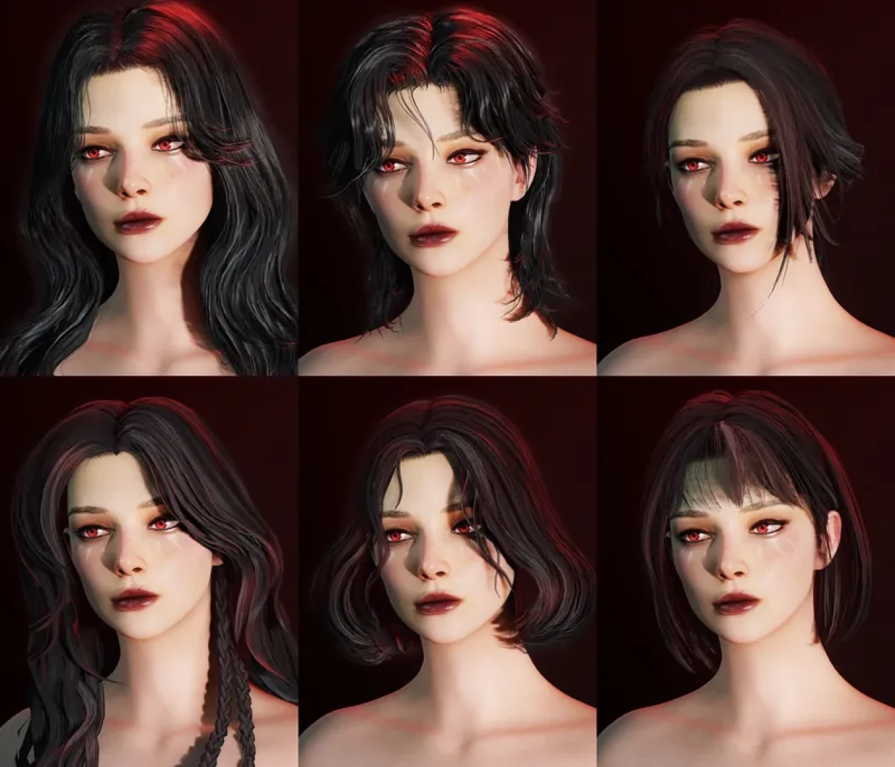 lowresoutis - Hair pack WIP preview