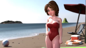 redmoa - (WIP) Aunt Cass - The Beach Episode