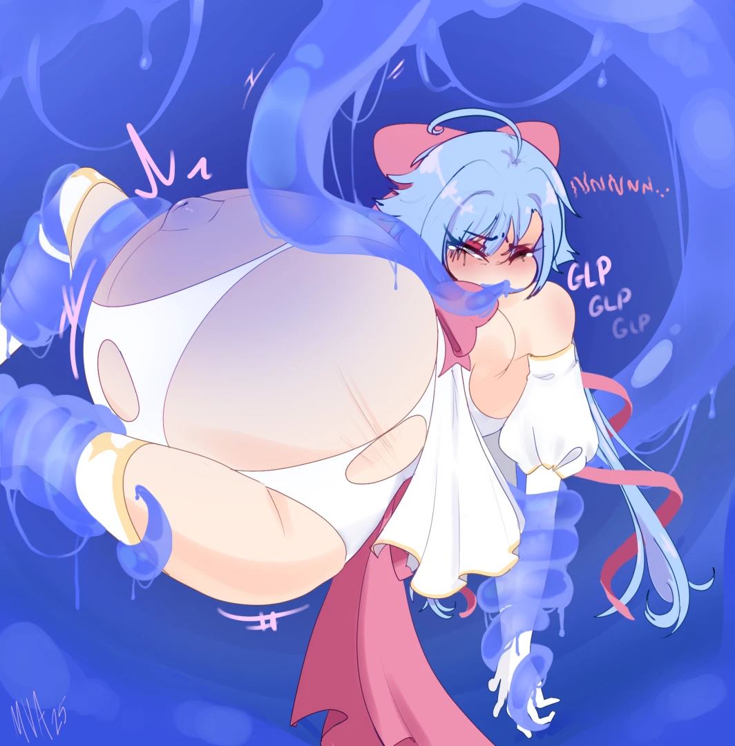 nyanillart - MARCH25 Poll Winner - Magi Miri v. Slime