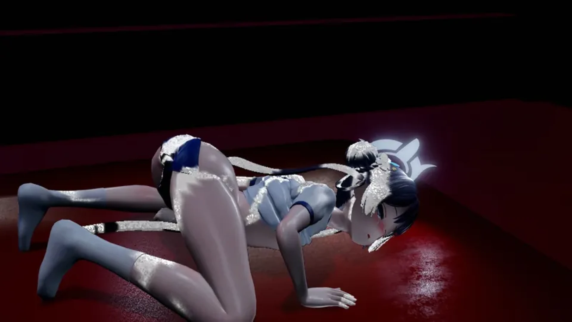 doublepiece - 【Images ver】(With CV)Sexual Relief Time with a Horny Kisaki Trained to Be Lewd♡【Blue Archive】 — page 1