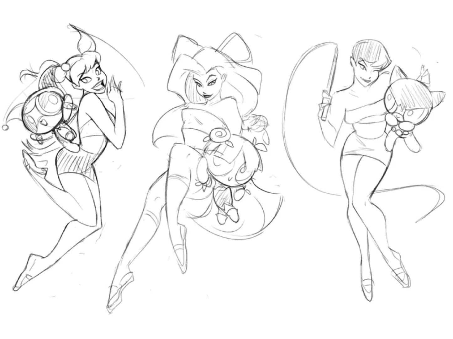 RozeM - Halloween WIP - Gotham City Sirens x PPGs