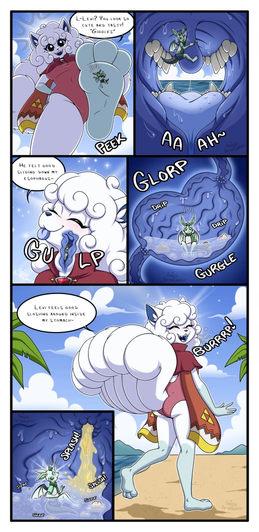 Ameliaafterdark - Pokegal Vore Comics