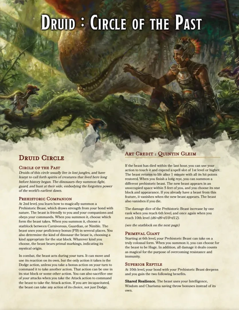 LeRoiDeCarreau - Druid : Circle of the Past — page 1