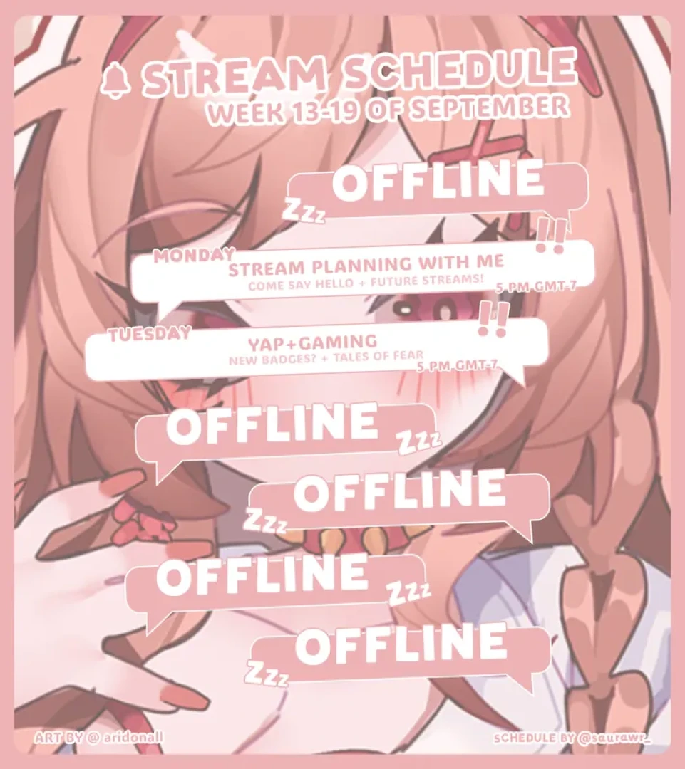 Yubi_VA - Back to streaming tomorrow! Come say hello !