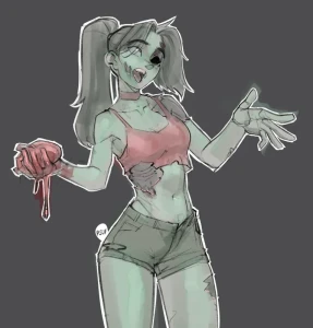psudonym - Quite the costume, Yas... (horror pinup)