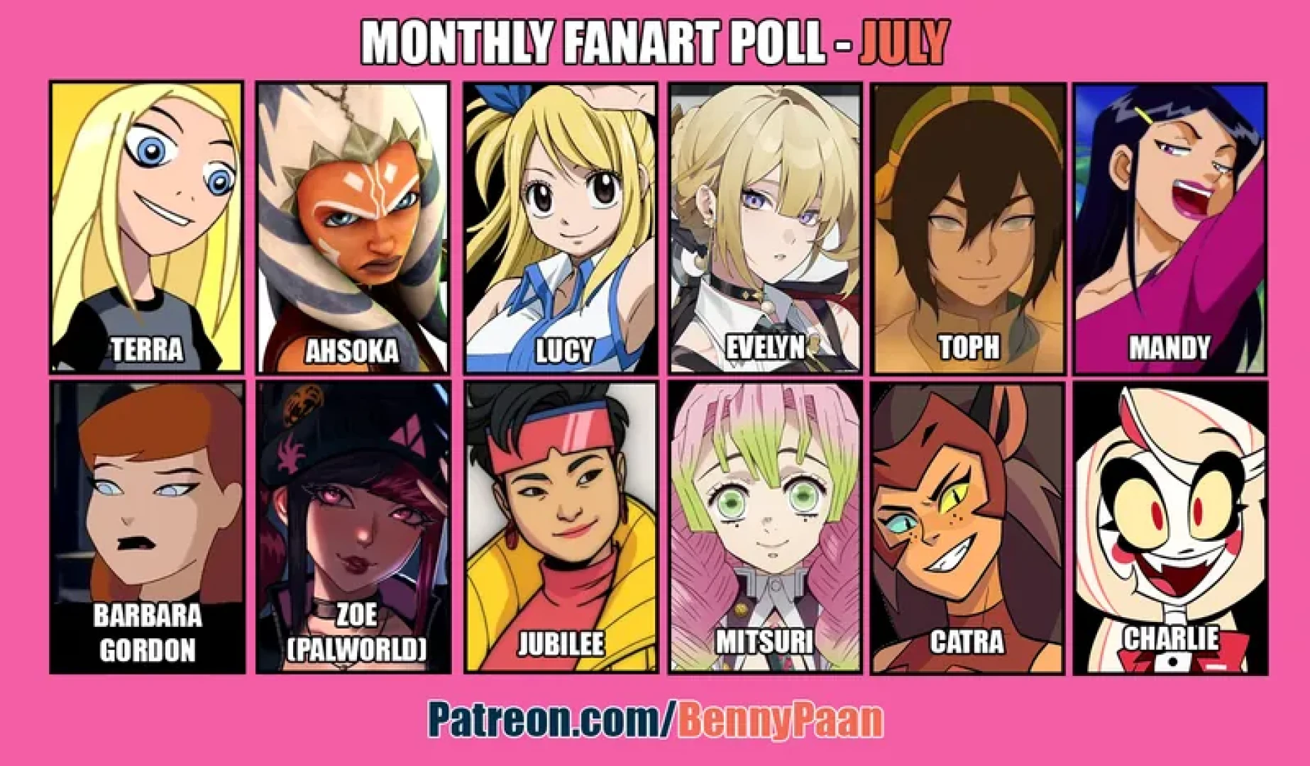 Benny Paan - Monthly Fanart Poll - July