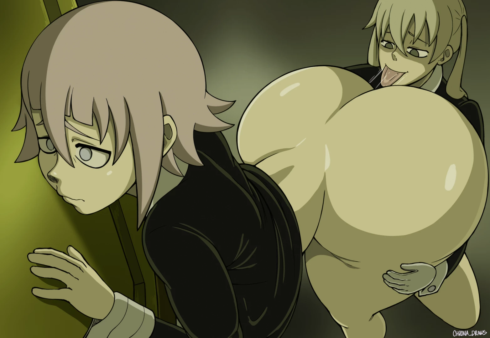 Chrona Draws - Chrona and Maka Animation 