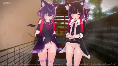 nimojihentai - アパートの裏でショコラちゃんとあのんちゃんと遊ぼう！