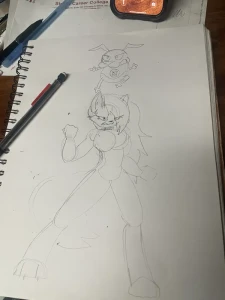 Shrekzilla, GiftedFire, & SniperSnake204 - (Sketch WIP) Green Lantern Courage and She-Hulk Loona Sketch 