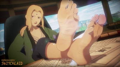 SwitchLaid - Naruto - Tsunade Desk Soles (Animation) part 2
