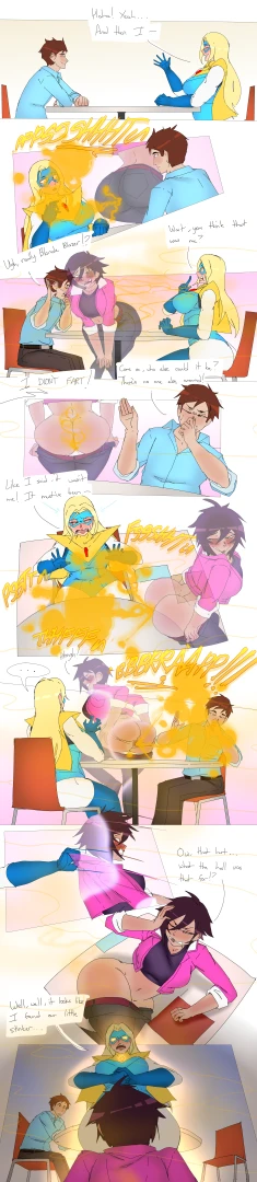 Lazei - Invisigal Ruining Blonde Blazer's Date Request Sketch
