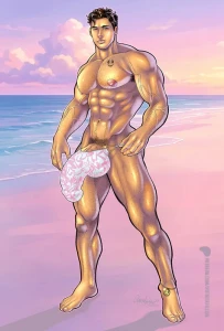 PatrickFillion - PETER GOLDMAN "beach boy". Pinups 01.