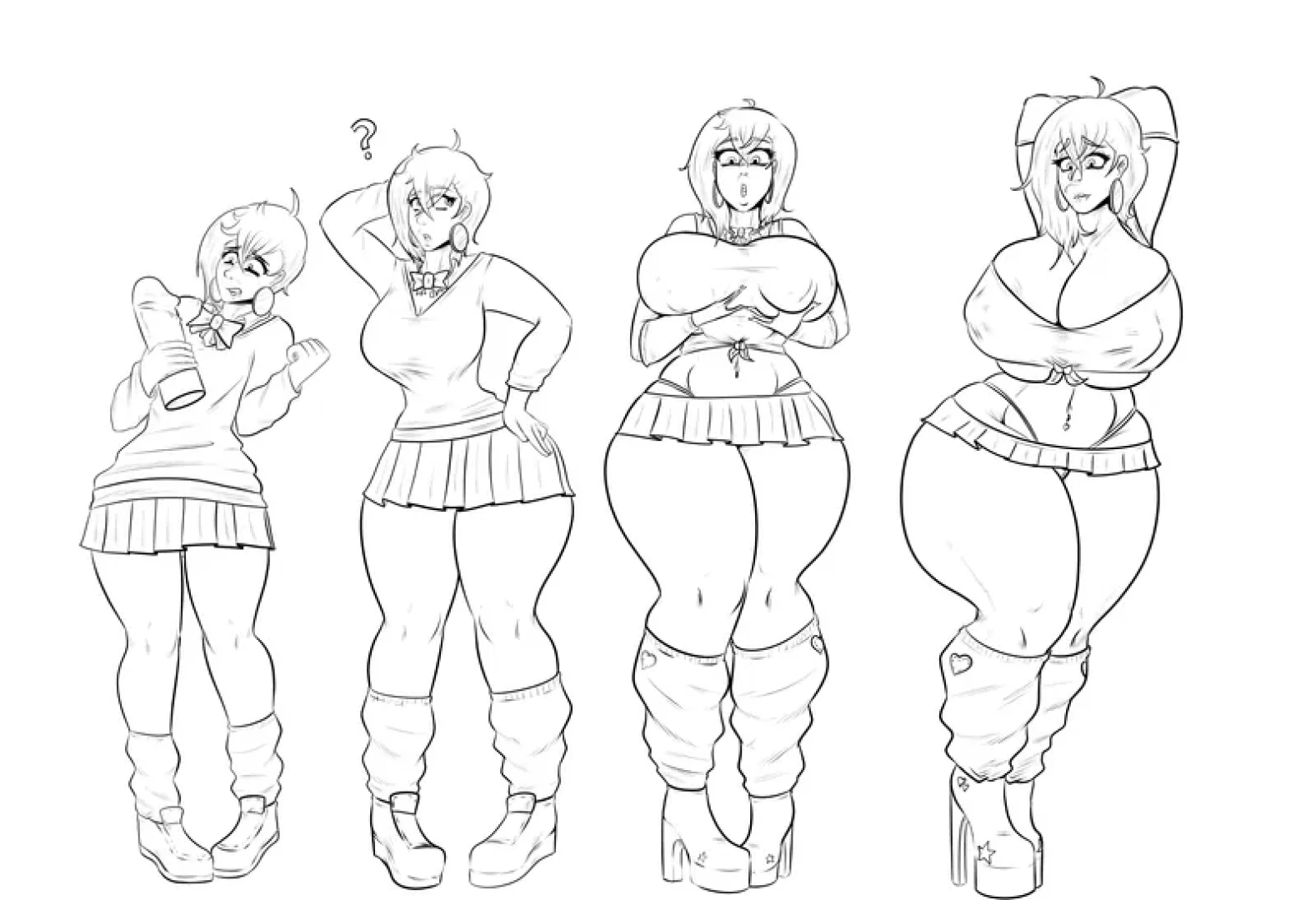 Schinkn - [WIP] (MSPW) Momo Gyaru Bimbo TF I Lines(2) — page 1