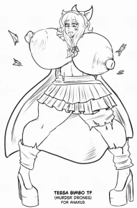 Schinkn - [WIP] (MFPW) Rimuru Hyperbimbo TG TF I Flats + Sketch Tier Sketches of August 2026 - Sketches 1+2 I Cleanup