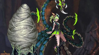 Shoes Ryona - Spider Queen Victim