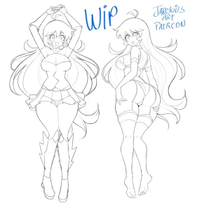 Jarckius Art - Yukihana Dakimakura - SKETCH