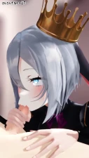 鈴太郎3D - だるそうにお口えっちしてくれてる顔がえっちすぎて無断でお口に射精しました