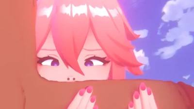 delightss - Yae miko sniffing kimbap meme