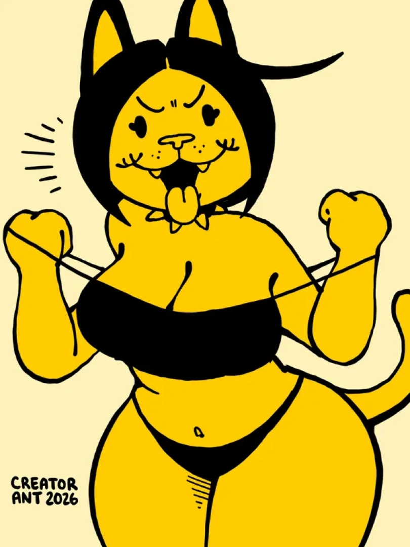 creatorant - Black and Yellow Pin-up 
