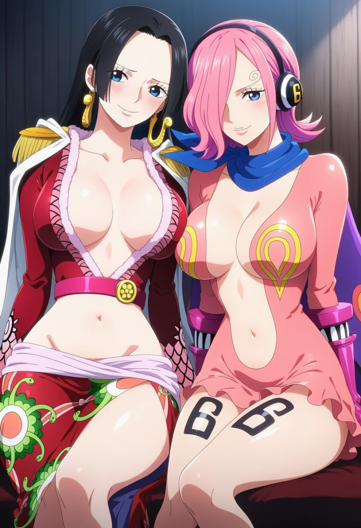 Corudozera - [130pics] Boa Hancock x Reiju Vinsmoke (ボア・ハンコックxヴィンスモーク・レイジュ) / ONE PIECE (ワンピース) 